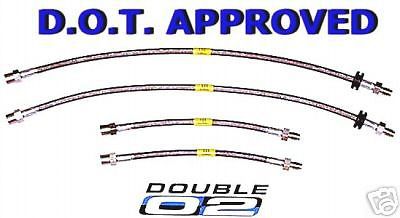 Bmw e31 brake lines hoses dot approved 8-series 840 850 i ci csi steel new usa