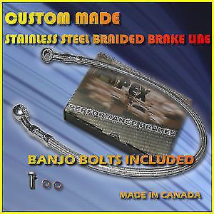 Yamaha xj700x macim x custom stainless steel brake line