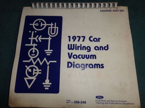 1977 ford / lincoln / mercury / car  master wiring diagram set / shop manual