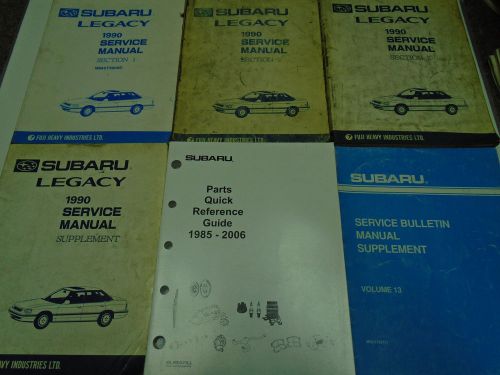 1990 subaru legacy service repair shop manual set factory oem books incomplete