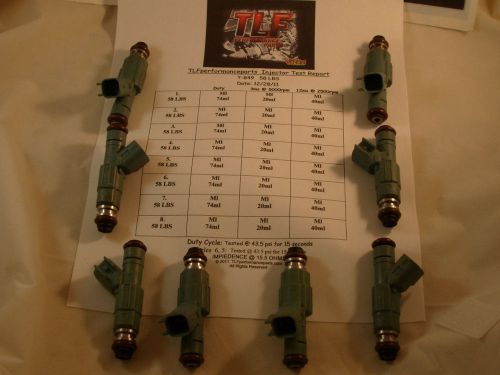 Ford 2000- 2006 mustang set of 8  58lbs direct fit fuel injectors