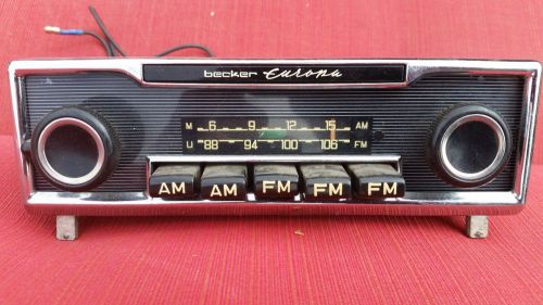 Becker europa vintage am/fm radio for mercedes porsche ferrari - tested ok