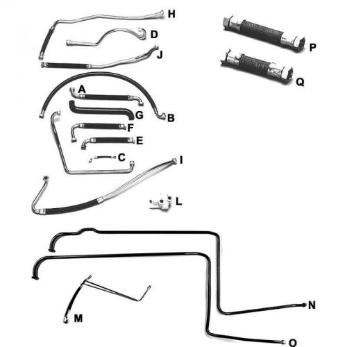 Porsche 911® oil lines, all engine to turbo, 1976-1989