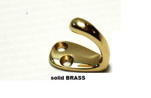 Solid brass single coat hat hook hooks new 2&#034;