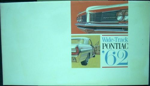 1962 pontiac brochure mailer catalina star chief bonneville grand prix 3x2 bbl
