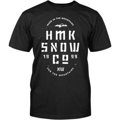 Hmk stencil mens short sleeve t-shirt black
