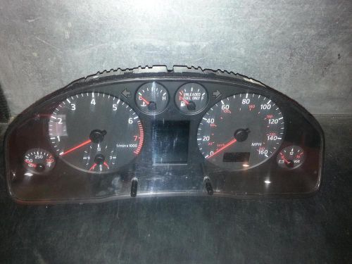 Audi audi a6 speedometer (cluster), w/immobilizer (opt sa9), mph 99