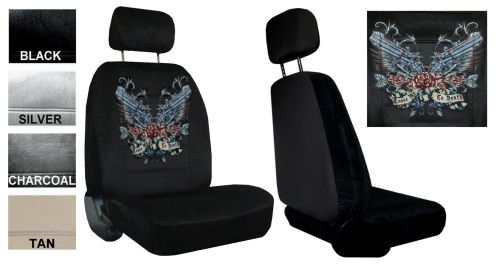 Tease me to death gun wings 2 low back bucket car truck suv seat covers pp 5a