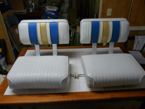 Sport craft boat seats pair oversized marine upholstered garelick eez-in slides