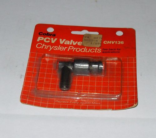 Pcv valve chv136 chrysler products chv-136 ,1978,79 80 81 82 83 84 85 84 4 cyl