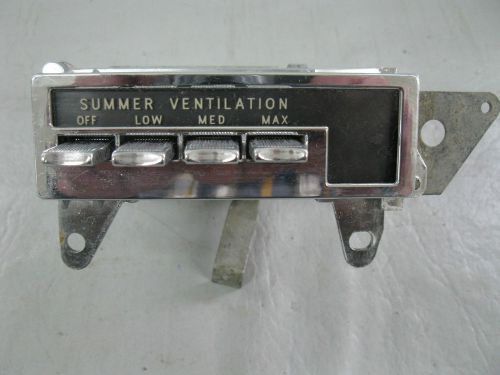 1962 oldsmobile delta 88 summer ventilation push button controls