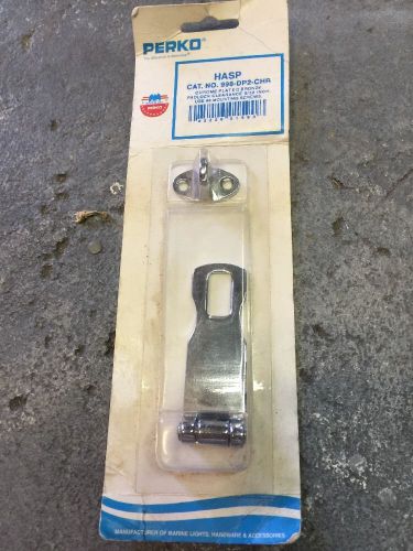 Perko fig. 998 safety hasp 0998 dp2 chr closed length 3” md