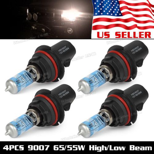2sets 5500k white 9007 hb5 headlight high low beam 65/55w for ford
