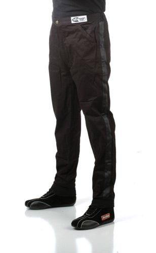 Racequip/safequip black small 112 series driving pants p/n 112002