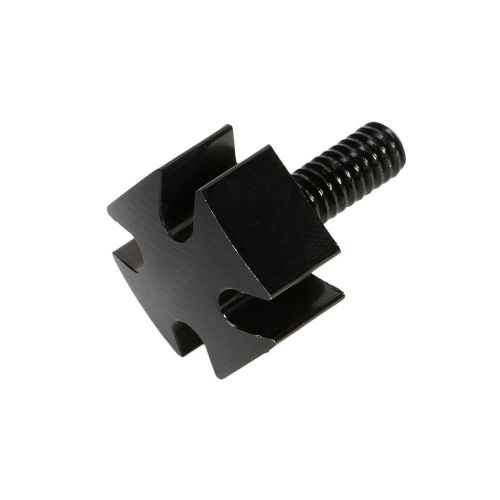 Black iron cross 1/4&#034;-20 seat mount bolt screw for harley softail dyna sportste
