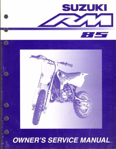 2002 suzuki motorcycle rm85 owners service manual p/n 99011-02b77-03a  (257)