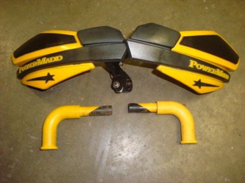 Powermadd hand guards &amp; handlebar hook set polaris skidoo