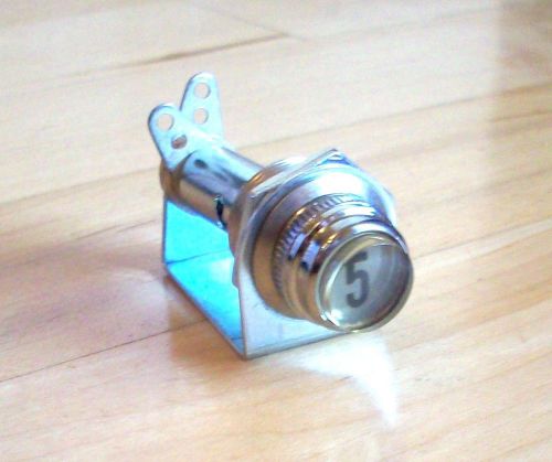 Sw  #5   imprinted lens dash gauge panel light hot rod 5/8 dialco cool!