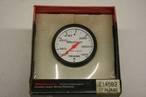 Stewart warner gauges 114583 2-5/8&#034; trans temp white 140-320 9&#039; cap mechanical