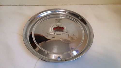 Vintage original 1950 chrysler imperial crown crest badge hubcap 15&#034;