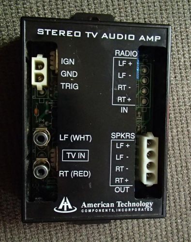 American technology stereo tv audio amp at-sta-03 wo 61662 rev a rv camper