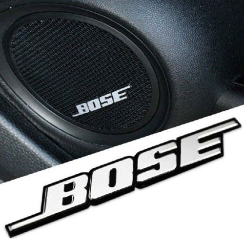 6pc for bose logo voice box speaker emblem badge decal sticker pin behind silver