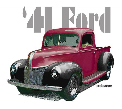 Auto art t-shirt &#039;41 ford pickup