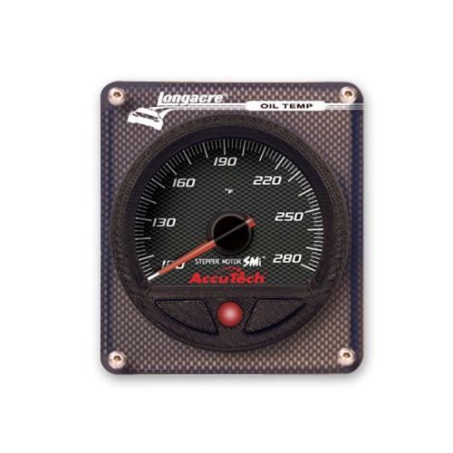 Longacre 44597 accutech smi oil temperature gauge in modular panel - 100° - 280°
