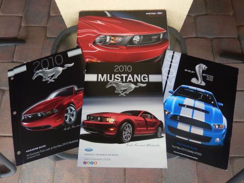 2010 ford mustang dealer brochure, product info, packaging guide w/ shelby gt500