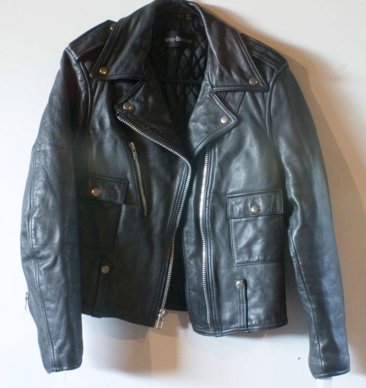 Harley davidson vintage women's motorcycle jacket size 40 medium / small 