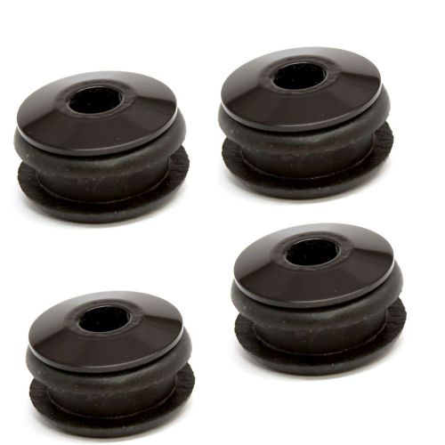 Fuel tank mounting isolators aluminum with rubber bushings black anodized
