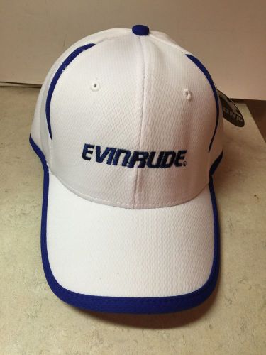 New evinrude e-tec outboards white/navy with tag part # 766722 great looking hat