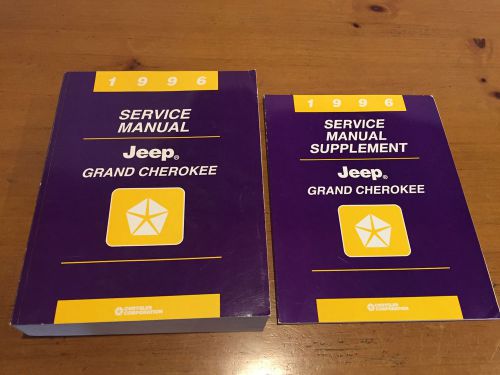 Original 1996 jeep grand cherokee service shop manual with supplement