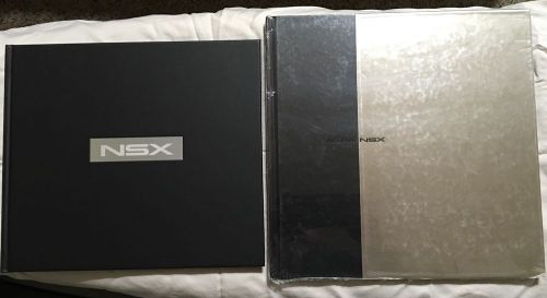 Acura nsx aluminum cover book &amp; very rare performance &amp; design &#034;the tech book&#034;