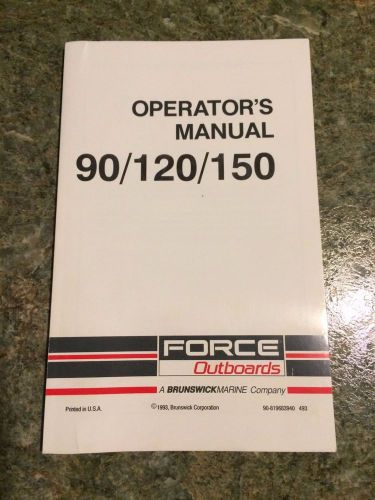1994 force 90/120/150 outboard motor operators manual