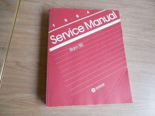 1984 84 dodge ram 50 service repair workshop manual factory original literature