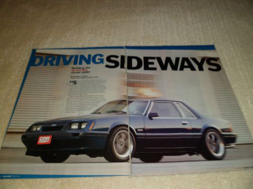 1986 ford mustang article / ad