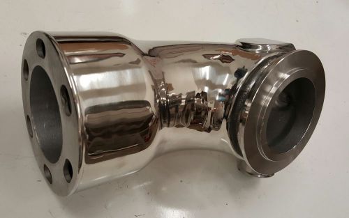 Polished stainless steel exhaust mixing elbow replaces yanmar ly 119574-13501