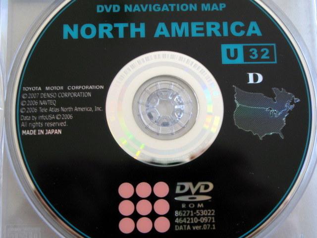 06 07 08 toyota prius sienna 4runner navigation dvd # u32 map rel @ 9/2007 *nos*