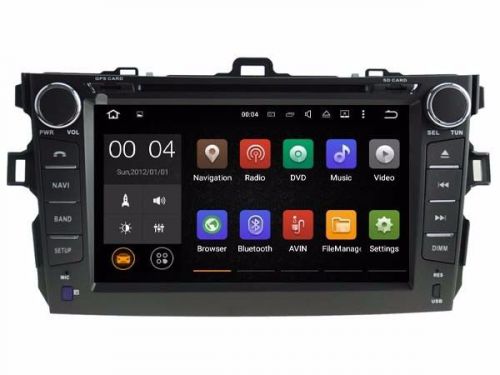 8&#034; android 5.1 car dvd player radio gps stereo 2din for toyota corolla 2007-2011