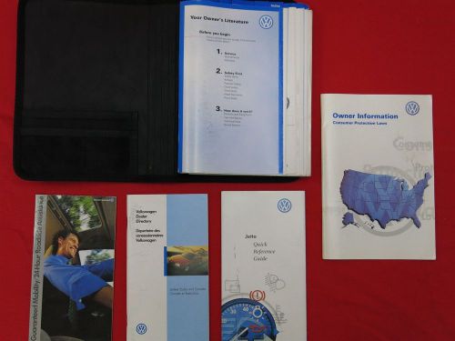 99 1999 vw volkswagen jetta owners manual with binder case