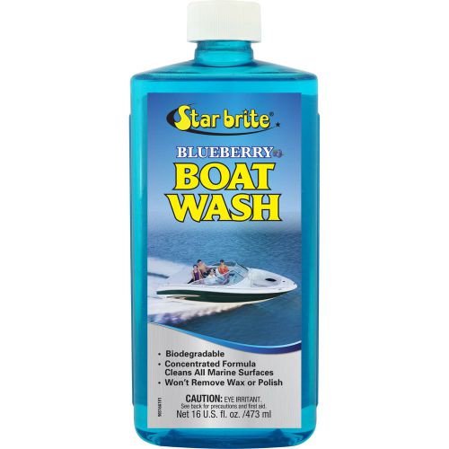 Star brite blueberry boat wash concentrated formula cleans all marine surfaces