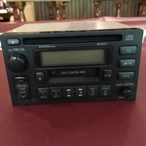 98 toyota land cruiser audio radio stereo cd tape player 4.7l 8 cy