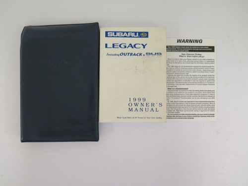 1999 subaru legacy owners manual guide book
