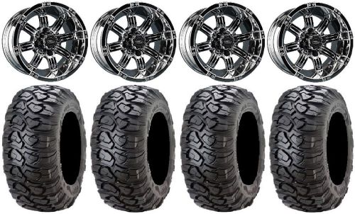 Madjax octane chrome golf wheels 12&#034; 23x10-12 ultracross tires yamaha