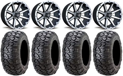 Fairway alloys rebel golf wheels 12&#034; 23x10-12 ultracross tires yamaha