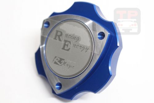 Rm04 r magic oil filler cap rx7 fd3s fc3s rotary engine shape blue rx8 se3p jdm