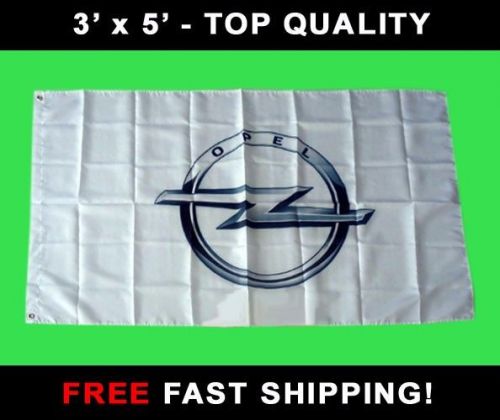 Opel racing flag - new 3&#039; x 5&#039; banner - vauxhall calibra f-1 f1 opel funny car