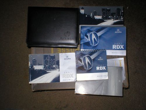 2007 acura rdx owners manual set with cover case