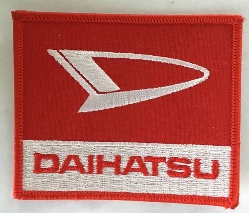 Daihatsu embroidered cloth patch.